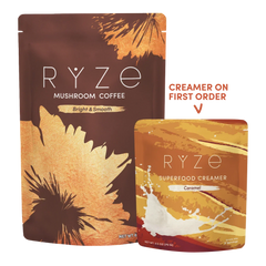 Mushroom Coffee + Caramel Creamer Set J2