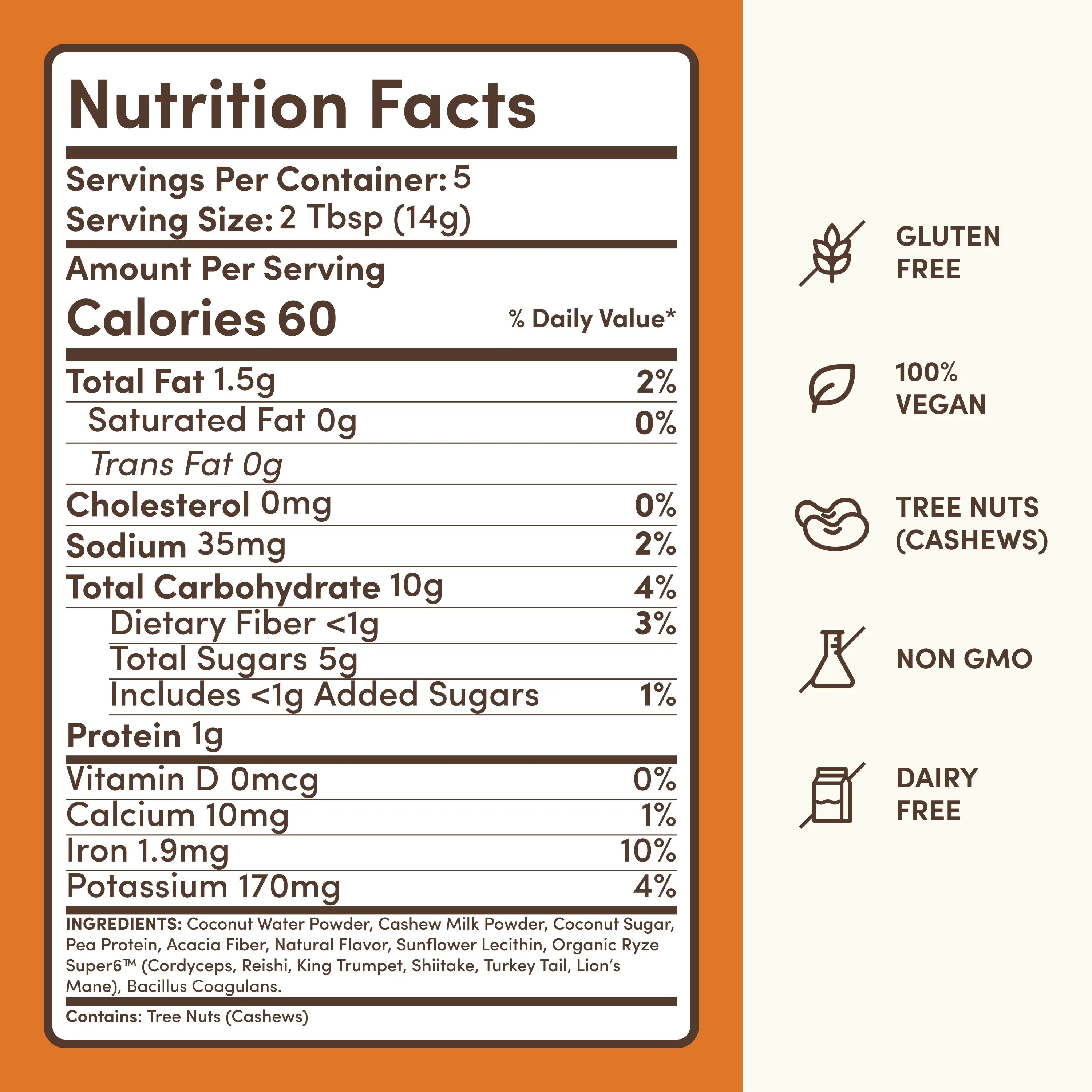 Vanilla + Caramel Superfood Creamer Q5