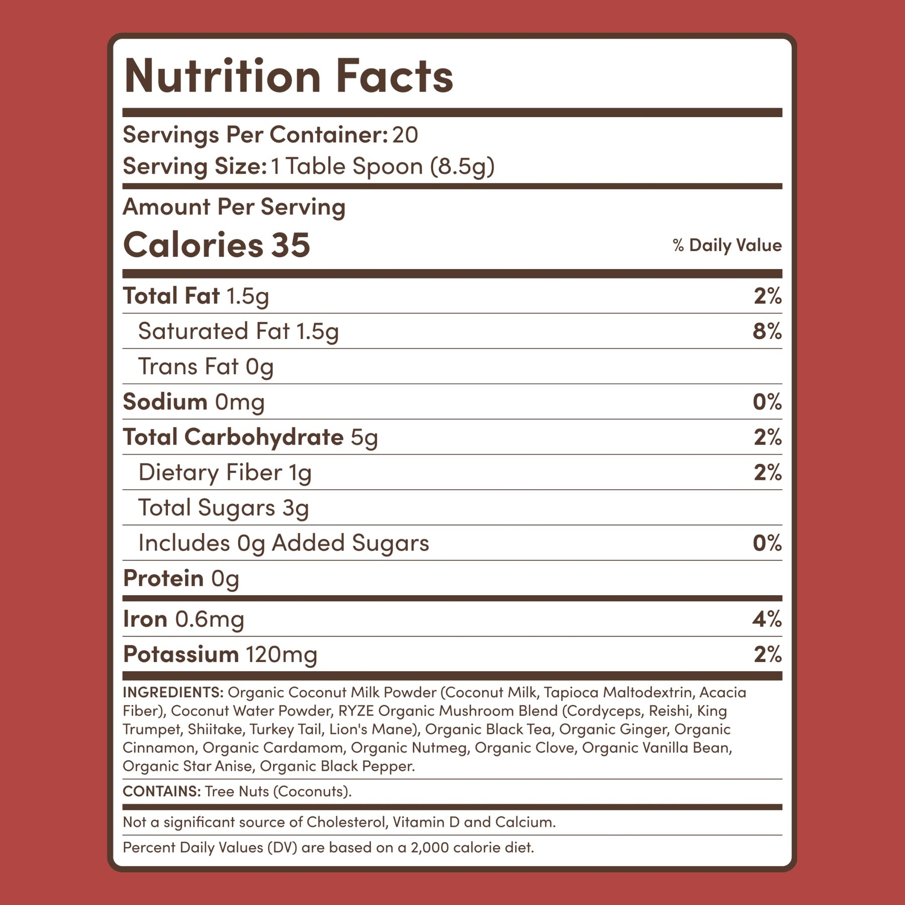 Mushroom Chai (20 Servings) K4