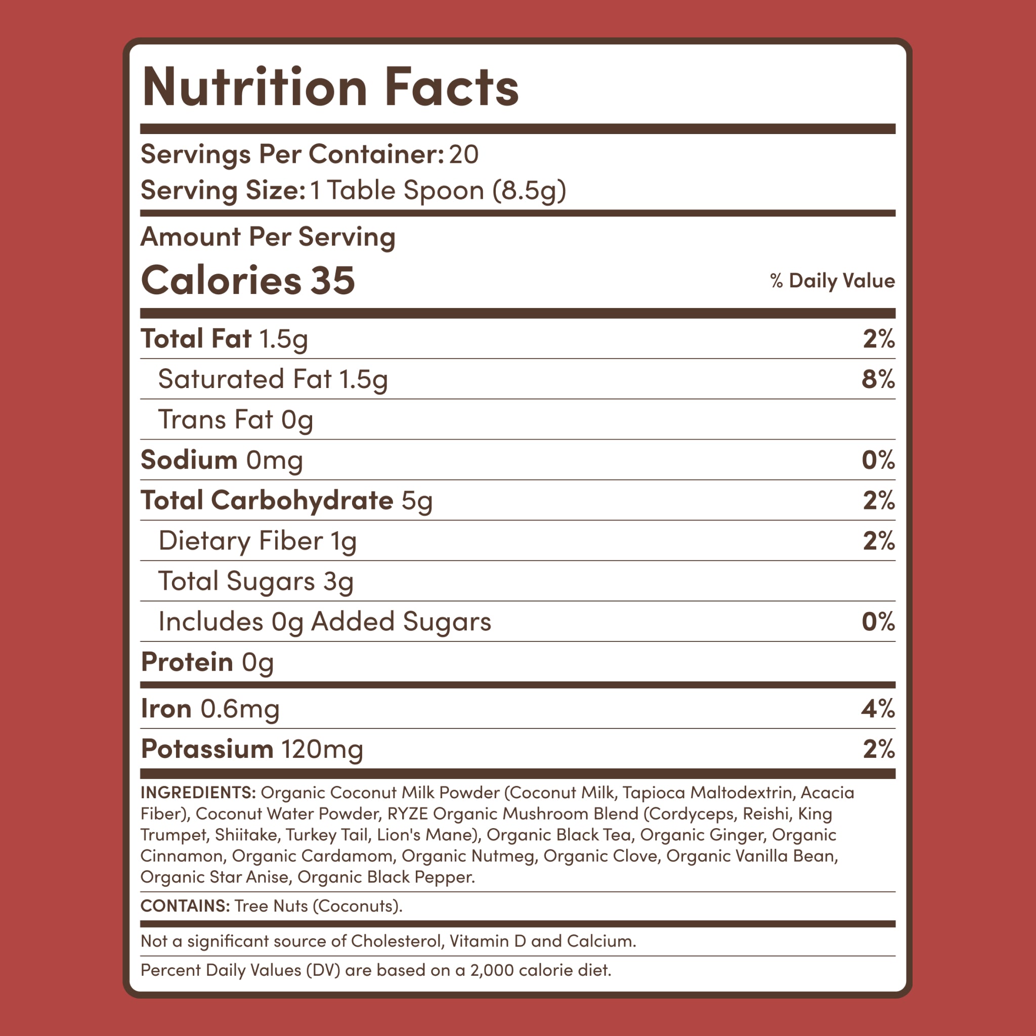 Mushroom Chai (20 Servings) K4
