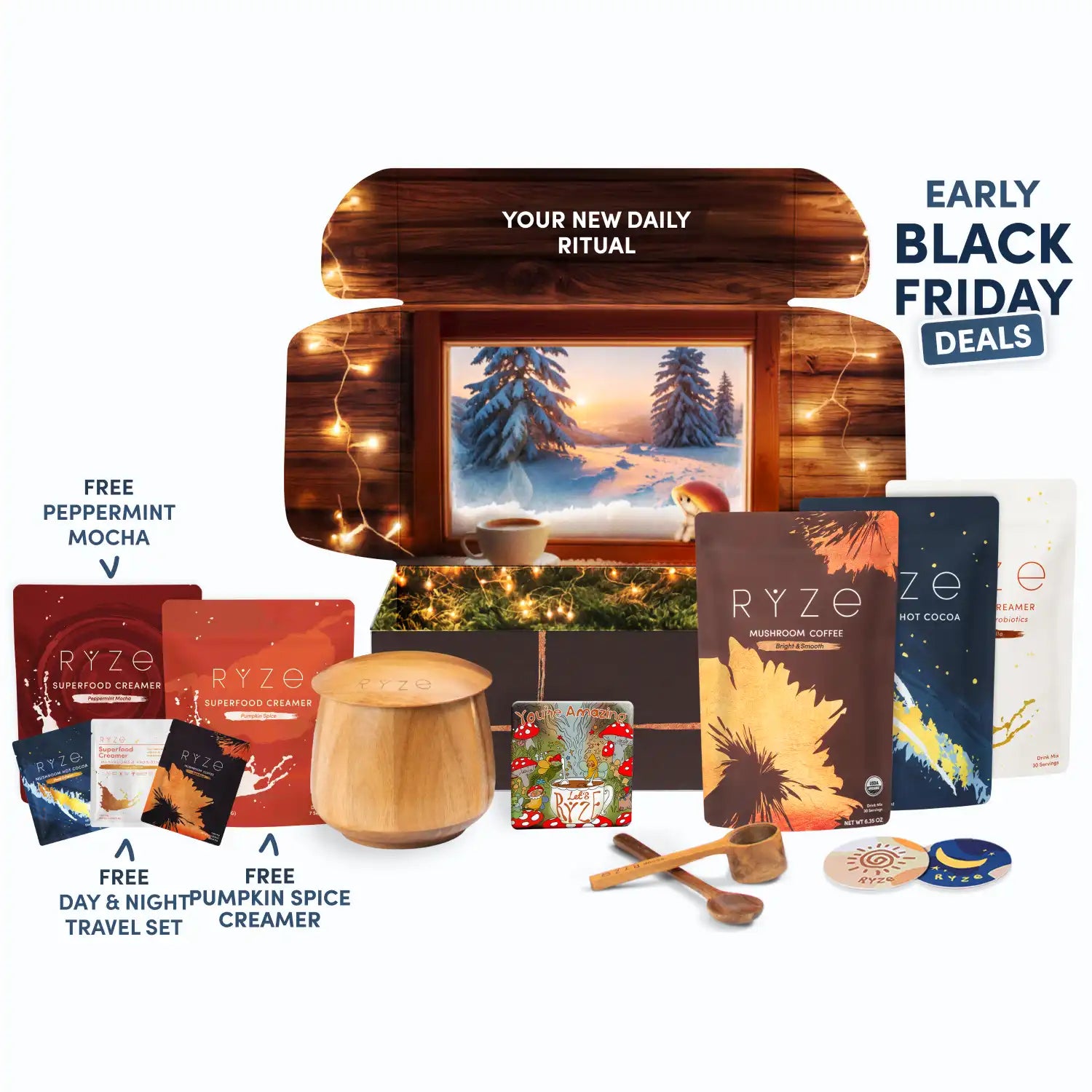 RYZE Ritual Set: Cocoa + Coffee S4