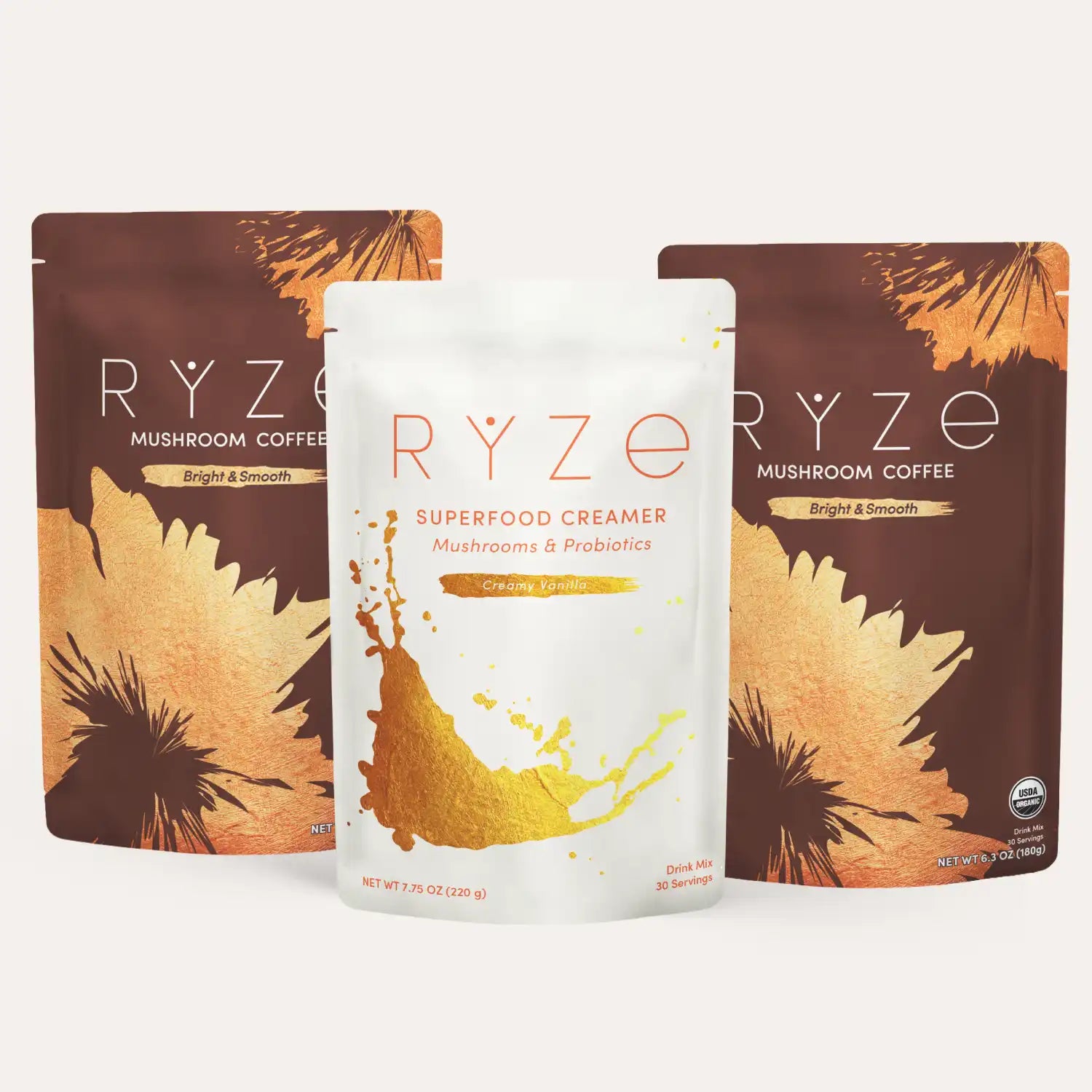 RYZE Starter Gift Set (2 Coffees + 1 Creamer) J2