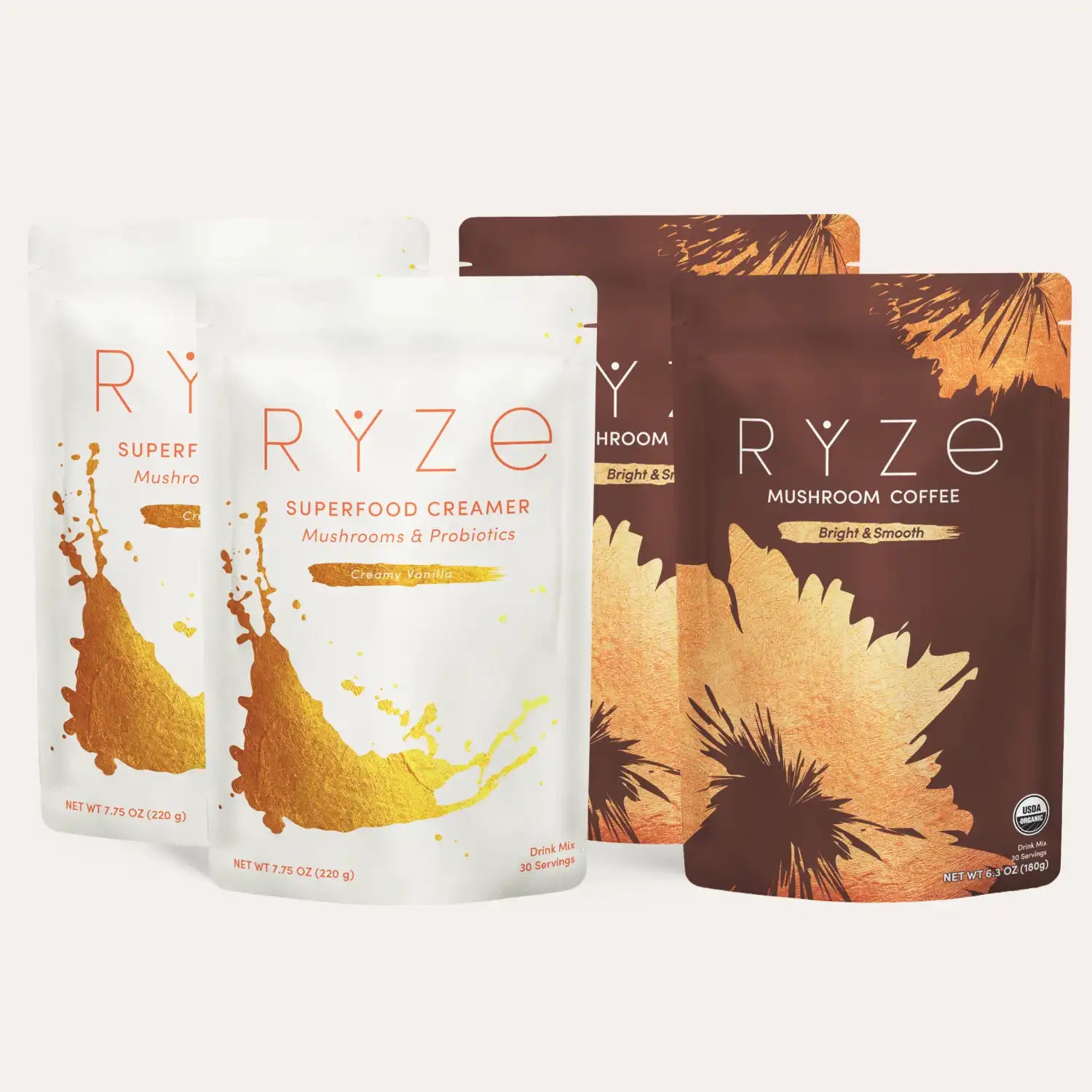 RYZE Lovers Gift Set (2 Coffees + 2 Creamers) K3