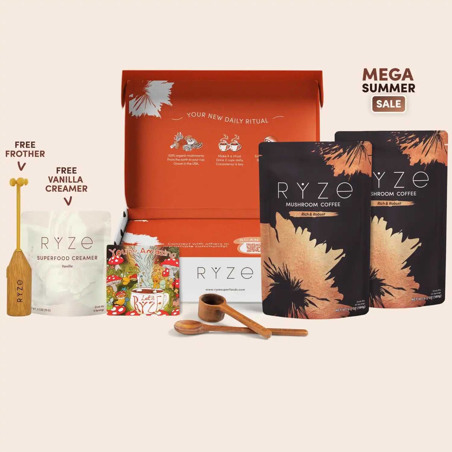 Mushroom Coffee Dark Roast Starter Kit (60 servings) S8