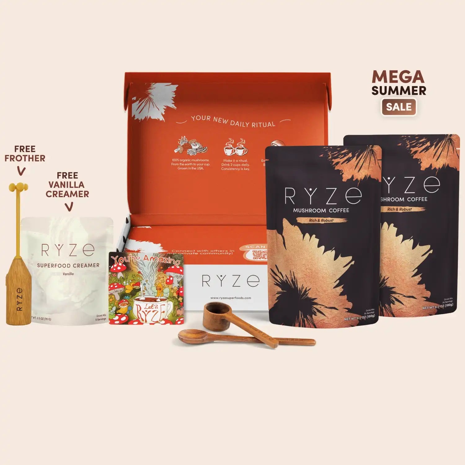 Mushroom Coffee Dark Roast Starter Kit (Upgrade) J6