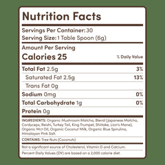 RYZE Mushroom Matcha — Organic Instant Matcha Latte with Lion's Mane & King Trumpet, 30 Servings Z9