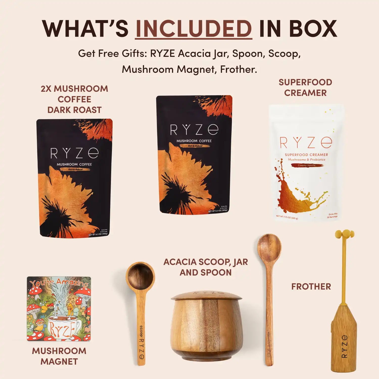 Mushroom Coffee Ritual Set M4
