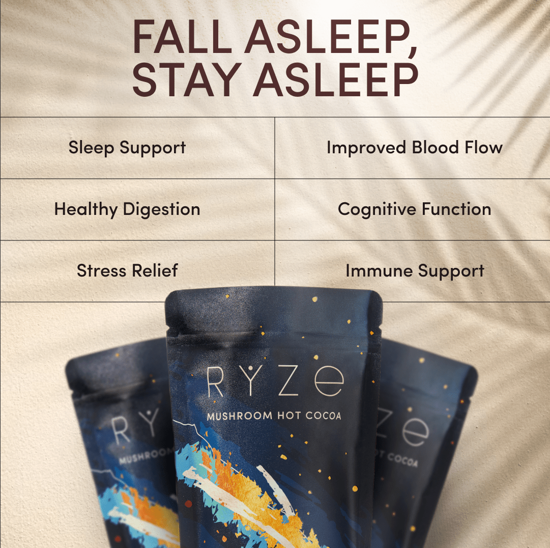 RYZE Hot Cocoa - with 6 Sleep Superfoods to Help Fall Asleep and Stay Asleep G8