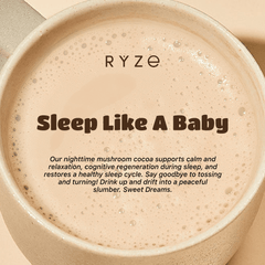RYZE Hot Cocoa - with 6 Sleep Superfoods to Help Fall Asleep and Stay Asleep G8
