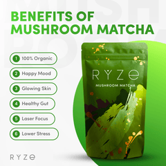 RYZE Organic Mushroom Matcha Starter Kit (60 servings) B9